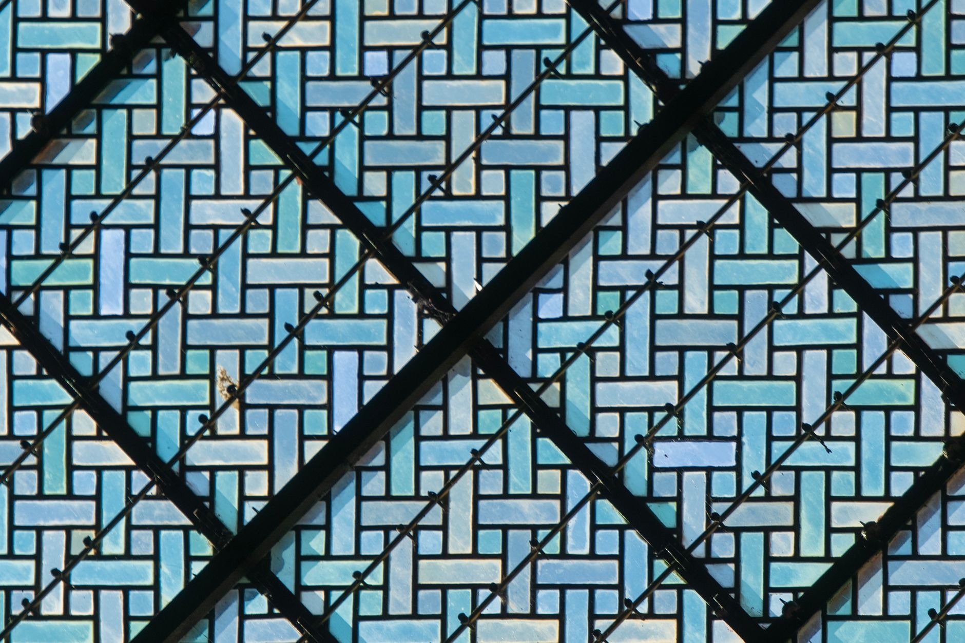 Stained glass repair workshop